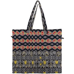 Red And Geometric Designs Created By Flipstylez Designs Canvas Travel Bag