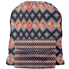 Red And Black Zig Zags  Giant Full Print Backpack by flipstylezfashionsLLC