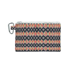 Red And Black Zig Zags  Canvas Cosmetic Bag (small)