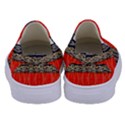 Creative red and black geometric design  Kids  Canvas Slip Ons View4