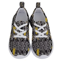 Zig Zag Stretched Goldsmere Gold Triangles Design By Kiekiestrickland  Running Shoes by flipstylezfashionsLLC