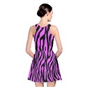 Zebra Stripes Pattern Trend Colors Black Pink Reversible Skater Dress View2