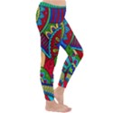 Pop Art Paisley Flowers Ornaments Multicolored 2 Classic Winter Leggings View3