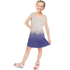 Cloudy Foggy Forest With Pine Trees Kids  Tunic Dress