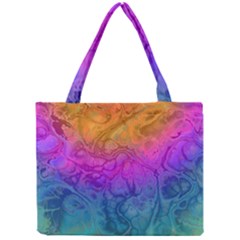 Fractal Batik Art Hippie Rainboe Colors 1 Mini Tote Bag by EDDArt