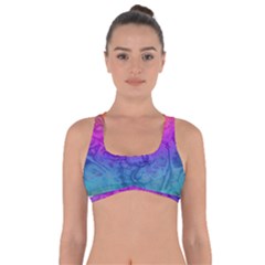 Fractal Batik Art Hippie Rainboe Colors 1 Got No Strings Sports Bra by EDDArt