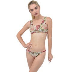 Watercolor Vintage Flowers Butterflies Lace 1 The Little Details Bikini Set