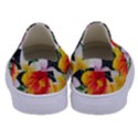 Tropical Flowers Butterflies 1 Kids  Canvas Slip Ons View4