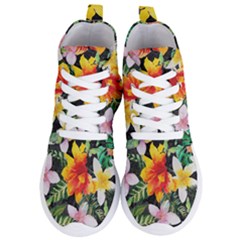 Tropical Flowers Butterflies 1 Women s Lightweight High Top Sneakers by EDDArt