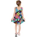 Colorful Retro Flowers Fractalius Pattern 1 Kids  Sleeveless Dress View2