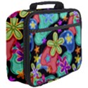 Colorful Retro Flowers Fractalius Pattern 1 Full Print Lunch Bag View3