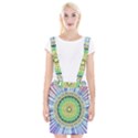 Power Mandala Sun Blue Green Yellow Lilac Braces Suspender Skirt View1