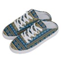 Vintage Border Wallpaper Pattern Blue Gold Half Slippers View2