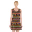 Traditional Africa Border Wallpaper Pattern Colored 2 V-Neck Sleeveless Dress View2