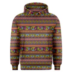 Traditional Africa Border Wallpaper Pattern Colored 2 Men s Overhead Hoodie by EDDArt