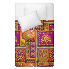 Traditional Africa Border Wallpaper Pattern Colored 3 Duvet Cover Double Side (single Size) by EDDArt