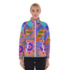 Pop Art Paisley Flowers Ornaments Multicolored 3 Winterwear by EDDArt