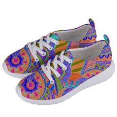 Pop Art Paisley Flowers Ornaments Multicolored 3 Women s Lightweight Sports Shoes by EDDArt