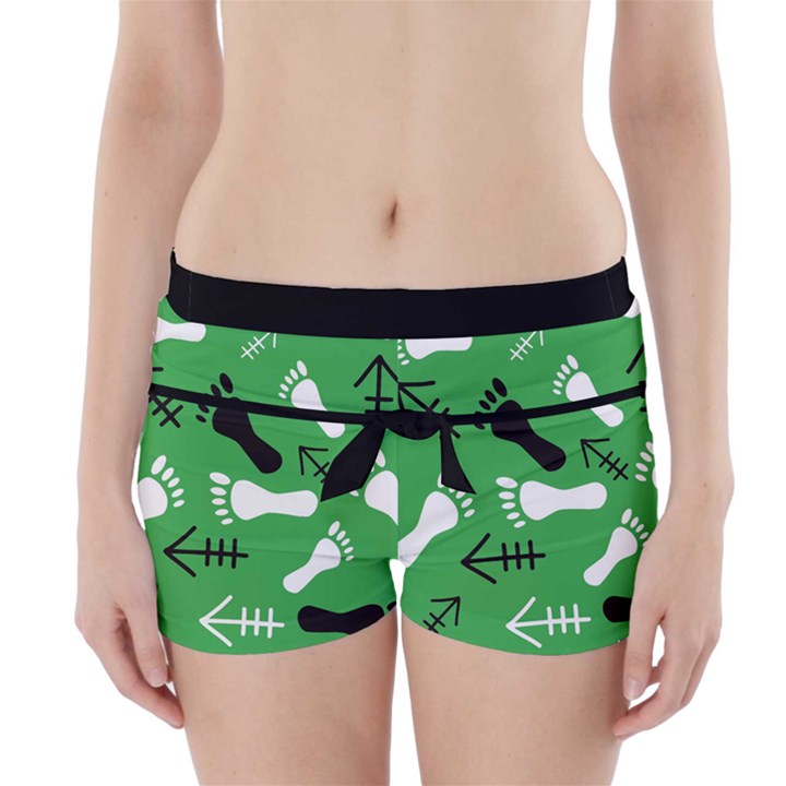 GREEN Boyleg Bikini Wrap Bottoms