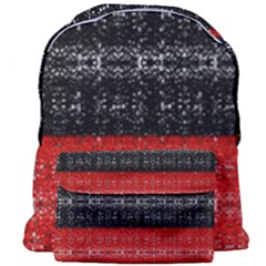 Red and black lace in layers created by FlipStylez Designs Giant Full Print Backpack