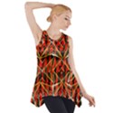 Red triangles zig zags many layers created by FlipStylezDesigns Side Drop Tank Tunic View1