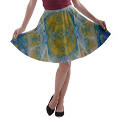 Cosmic Waters Warp A-line Skater Skirt