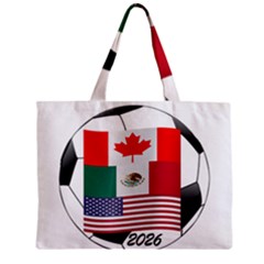 United Football Championship Hosting 2026 Soccer Ball Logo Canada Mexico Usa Zipper Mini Tote Bag by yoursparklingshop