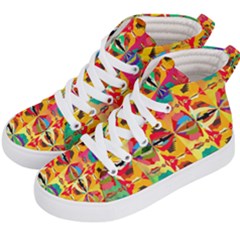 Colorful Shapes                                  Kid s Hi-top Skate Sneakers