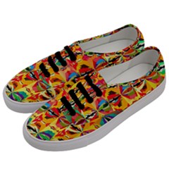 Colorful Shapes                                    Men s Classic Low Top Sneakers