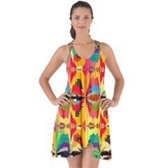 Colorful Shapes                                             Show Some Back Chiffon Dress