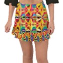 Colorful shapes                                     Fishtail Mini Chiffon Skirt View1