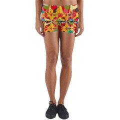 Colorful Shapes                                   Yoga Shorts