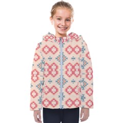 Tribal Shapes                                         Kids  Hooded Puffer Jacket