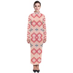 Tribal Shapes                                            Turtleneck Maxi Dress