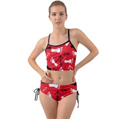 Red Swatch#2 Mini Tank Bikini Set