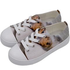 Curious Squirrel Kids  Low Top Canvas Sneakers by FunnyCow