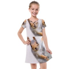 Curious Squirrel Kids  Cross Web Dress by FunnyCow