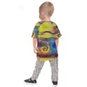 Painted swirls                              Kids  Raglan Tee View2