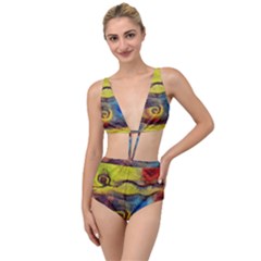 Painted Swirls                                   Tied Up Two Piece Swimsuit