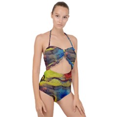 Painted Swirls                                   Scallop Top Cut Out Swimsuit