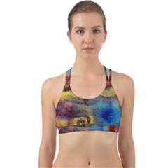 Painted Swirls                                    Back Web Sports Bra by LalyLauraFLM