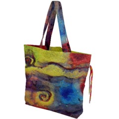 Painted Swirls                             Drawstring Tote Bag