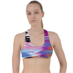 Waves                                   Criss Cross Racerback Sports Bra by LalyLauraFLM