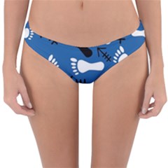 Blue #2 Reversible Hipster Bikini Bottoms