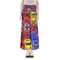 Colorful Toy Racing Cars Full Length Maxi Skirt View1