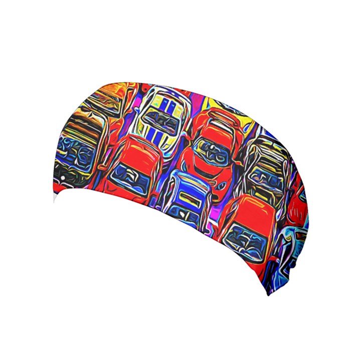 Colorful Toy Racing Cars Yoga Headband