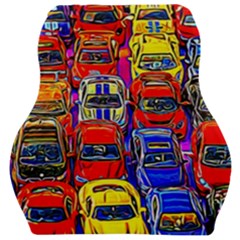 Colorful Toy Racing Cars Car Seat Velour Cushion 