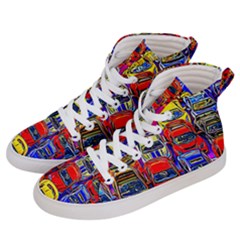 Colorful Toy Racing Cars Men s Hi-top Skate Sneakers by FunnyCow