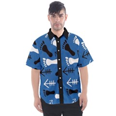 Blue #2 Men s Short Sleeve Shirt