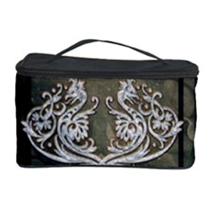 Wonderful Decorative Dragon On Vintage Background Cosmetic Storage Case by FantasyWorld7